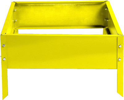 Грядка модульная GREENGO Клумба оцинкованная Квадро 50x50x15 (желтый) - 