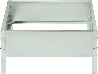 Грядка модульная GREENGO Клумба оцинкованная Квадро 50x50x15см - 