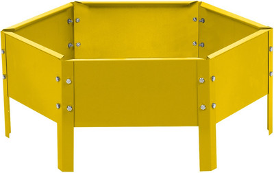 Грядка модульная GREENGO Клумба оцинкованная 60см (желтый) - 