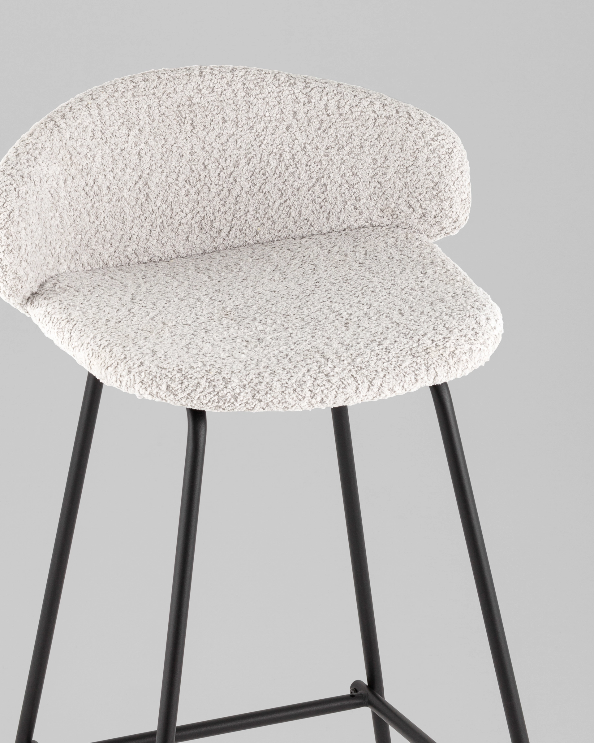Стул барный Stool Group Nita 9091C UF998-14 (букле светло-серый) — фото 6