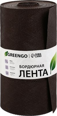 Бордюр садовый GREENGO 30см 10м толщина 1.2мм / 3253422 (коричневый) - 