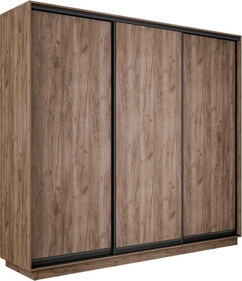 Шкаф-купе ТриЯ Румер-2 СШК 3.180.60-11.11.11 Н 3-х дверный , Ду (дуб крафт табачный/черный) - 