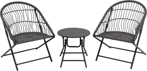 Комплект складной мебели Stool Group Soley AD605004 (темно-серый)