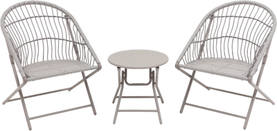Комплект складной мебели Stool Group Soley AD605004 (светло-серый) - 