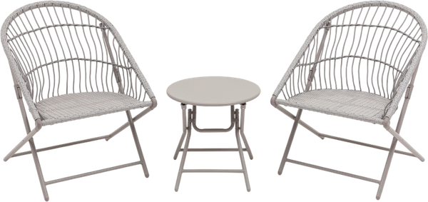 Комплект складной мебели Stool Group Soley AD605004 (светло-серый)