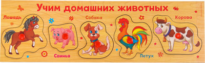 

Сортер, Рамка-вкладыш. Учим домашних животных / 1365048