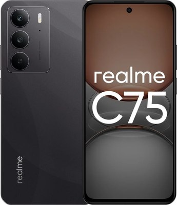 Смартфон Realme C75 8GB/128GB (черный) - 