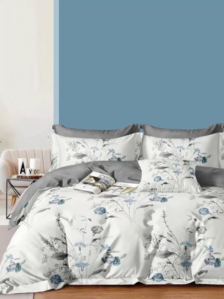 Комплект постельного белья GoodNight Сатин Делюкс 2502 1.5сп / 434145 (50х70, с компаньоном)