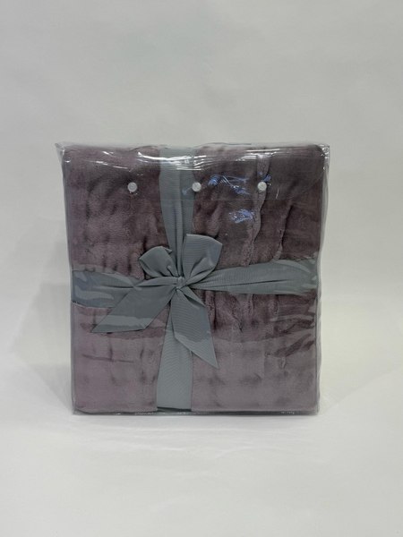Плед Karven Фланель 1.5сп / PL 011 SOLID BUBBLE v1/Purple