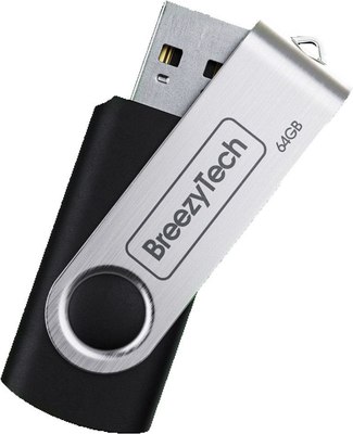 USB flash накопитель BreezyTech U006 64GB (черный) - 