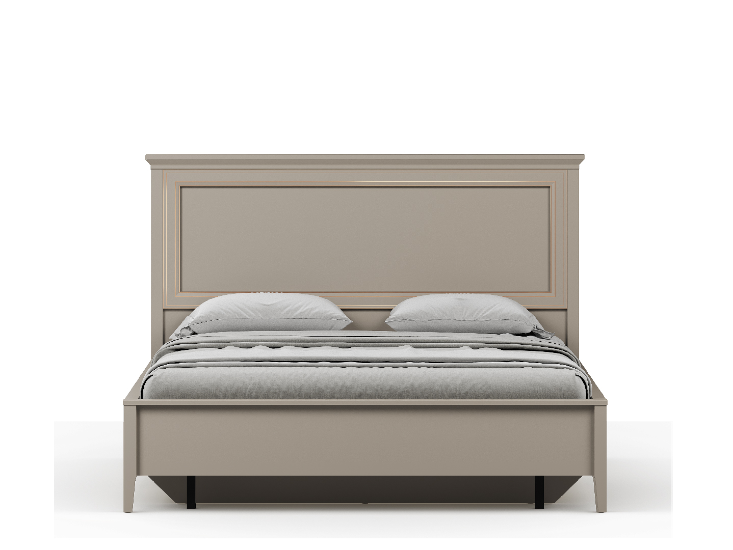 Двуспальная кровать Black Red White Classic LOZ180x200 М (глиняный серый/глиняный серый) — фото 2