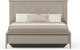 Двуспальная кровать Black Red White Classic LOZ160x200 с мягким элементом Д (глиняный серый/глиняный серый) - 
