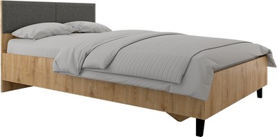 Полуторная кровать Black Red White Grace LOZ120х200 М (дуб наварра/графит) - 