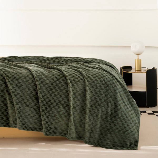 Плед Karven Фланель 1.5сп / PL 013 JACQAURD v3/Green