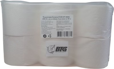 

Туалетная бумага, Clean M800-100110 двухслойная