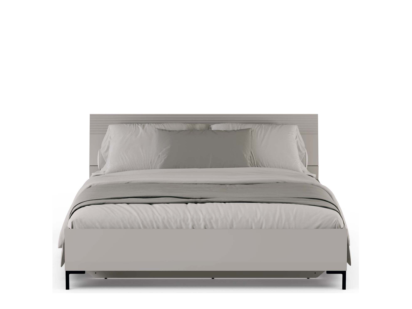 Двуспальная кровать Black Red White Domenica LOZ180х200 М (глиняный серый/глиняный серый) — фото 2