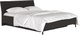 Двуспальная кровать Black Red White San Gimignano LOZ160х200 М (антрацитовый/антрацитовый/готика) - 