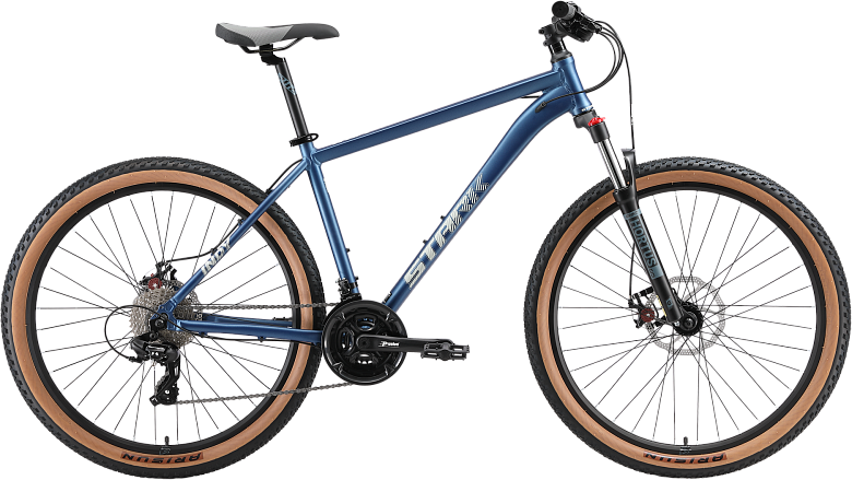 Велосипед STARK Indy 27.1 D 2025 (M/18, берлинская лазурь матовый/серый)