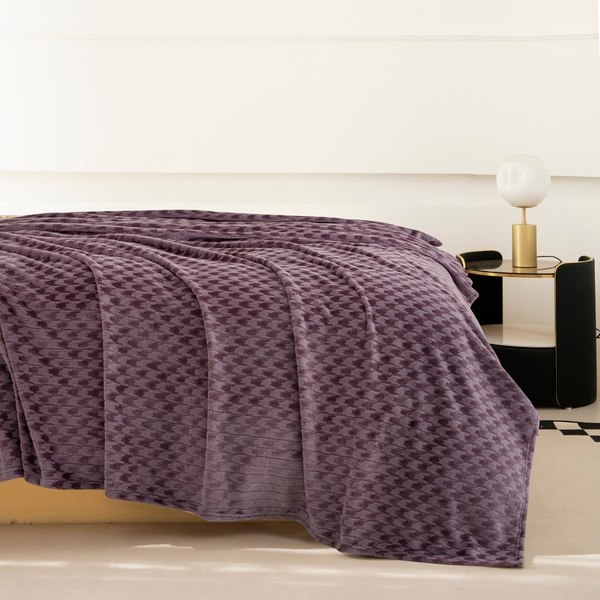 Плед Karven Фланель Евро / PL014 JACQAURD v6/Purple