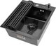 Мойка кухонная Arfeka Eco AR 45x50 + RM AR + DS AR (Black Decor, с аксессуарами) - 