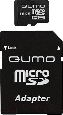 Карта памяти Qumo microSDHC (Class 4) 4GB (QM4GMICSDHC4) - общий вид