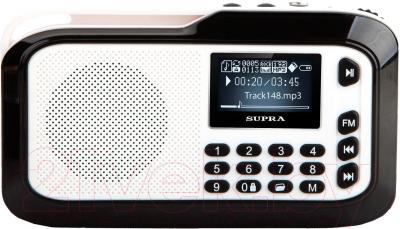 Портативная акустика Supra PAS-3909 (белый) - общий вид