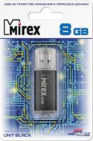 Usb flash накопитель Mirex Unit Black 8Gb / 13600-FMUUND08 - 