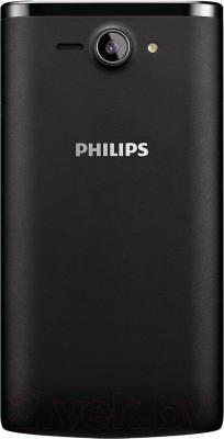 Смартфон Philips S388 (черный) - вид сзади
