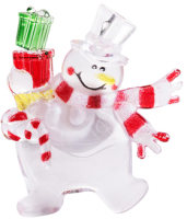 Световая фигурка Neon-Night Снеговик с подарком 501-022 - 