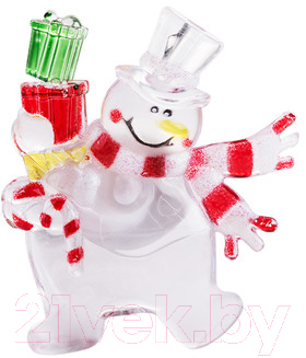 Световая фигурка Neon-Night Снеговик с подарком 501-022