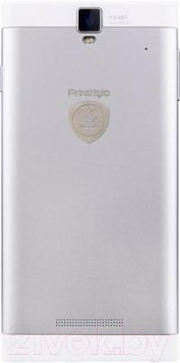Смартфон Prestigio MultiPhone 5505 Duo (белый) - вид сзади