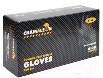 Перчатки одноразовые CHAMALEON Nitrile Gloves L / 48802 (100шт)