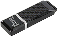 Usb flash накопитель SmartBuy Quartz 64GB Black (SB64GBQZ-K) - 