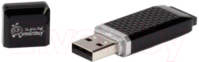 Usb flash накопитель SmartBuy Quartz 64GB Black (SB64GBQZ-K)