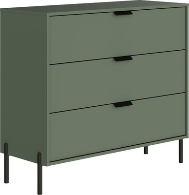 Комод Black Red White Paloma KOM3S (дымчатый зеленый) - 