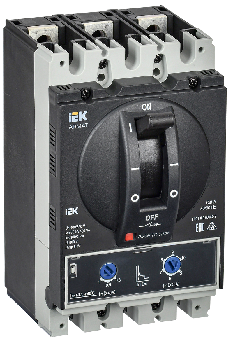 Выключатель автоматический IEK Armat AR-MCCB-3A-050-0040A-ATUC