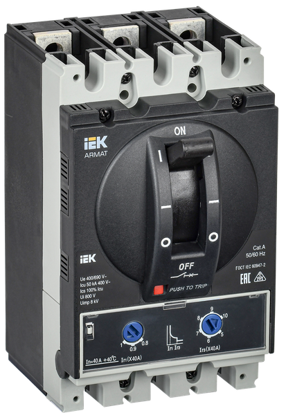 Выключатель автоматический IEK Armat AR-MCCB-3A-050-0040A-ATUC
