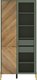 Шкаф с витриной Black Red White Siena REG1W1D (дымчатый зеленый/дуб вотан) - 
