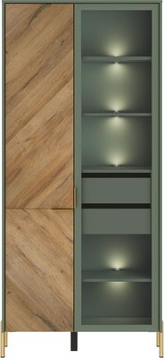 

Шкаф с витриной, Siena с подсветкой REG1W1D