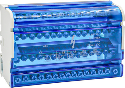 Шина нулевая в корпусе DEKRON На DIN-рейку 4x15 3L+PEN / AN0805-0005 -