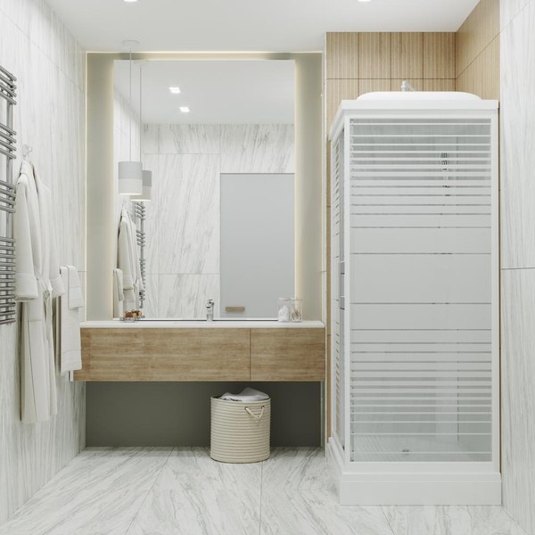 Купить Душевая кабина Triton Квадро 100x80 А Полосы, ДН4 в Гродно