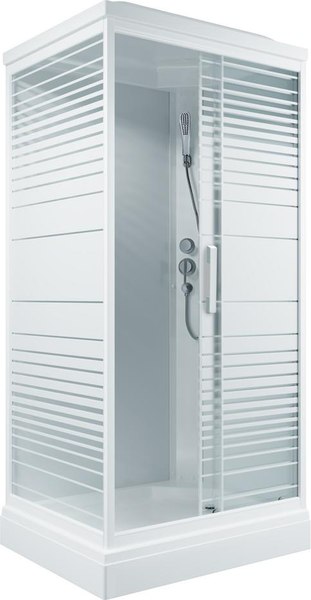 Купить Душевая кабина Triton Квадро 120x80 А Полосы, ДН4  