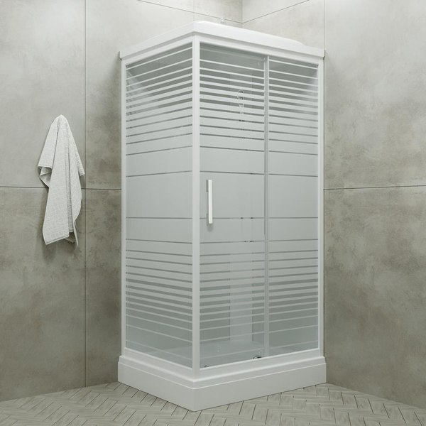 Купить Душевая кабина Triton Квадро 120x80 А Полосы, ДН4  