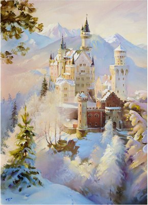 

Картина по номерам, Замок Нойшванштайн Бавария / 663281