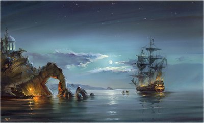 

Картина по номерам, Лунная ночь / 663282