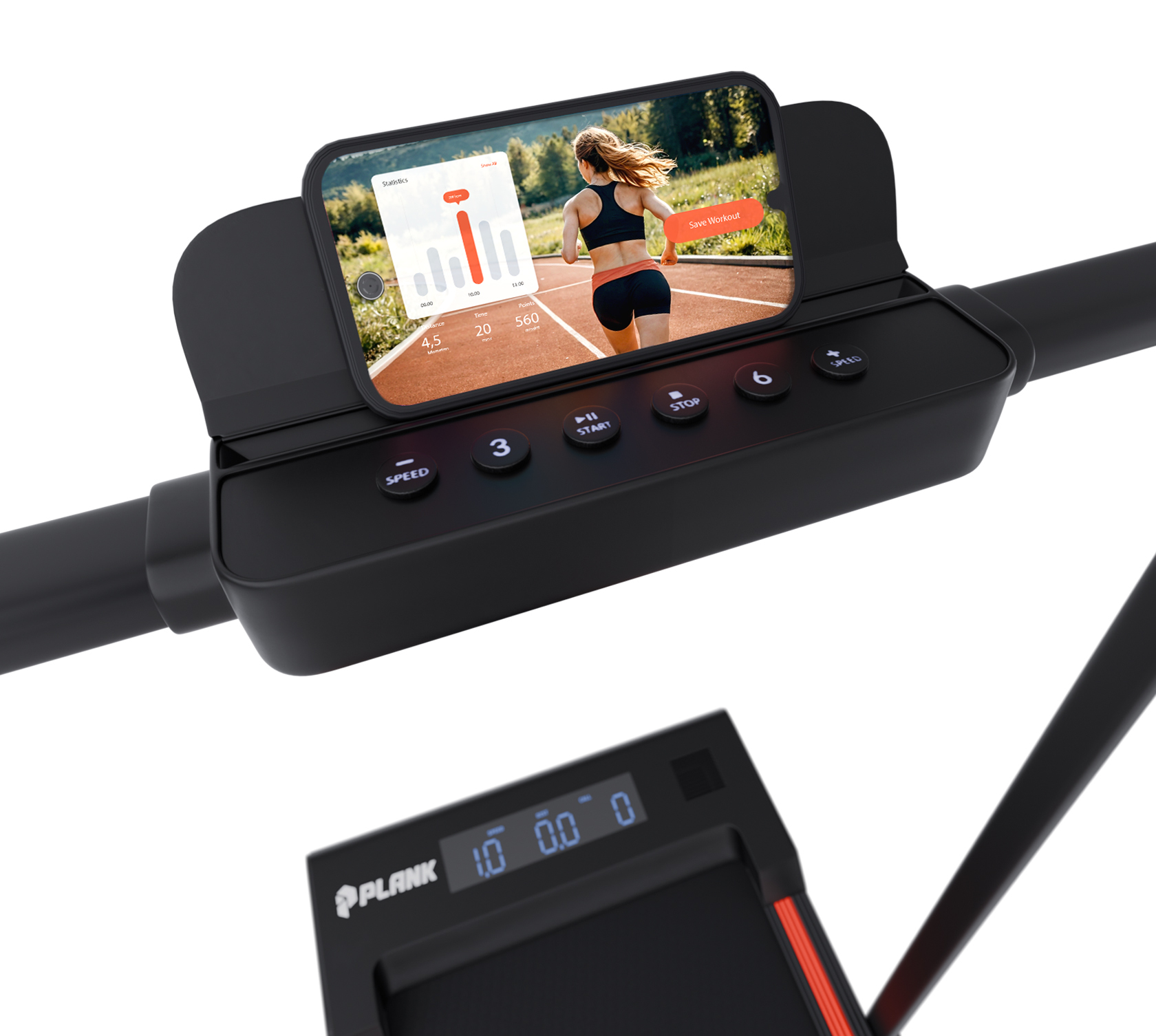 Электрическая беговая дорожка Plank Onix Plus BD-ONIXPL-05 (черный) — фото 5
