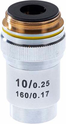 

Объектив для микроскопа, 10/0.25мм 160/0.17 / 25529