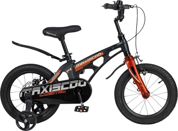 Детский велосипед Maxiscoo Cosmic Стандарт Плюс 14 2025 / MSC-C1445 (мерцающий графит)