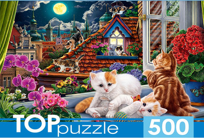 

Пазл, Котята на крыше / П500-0734