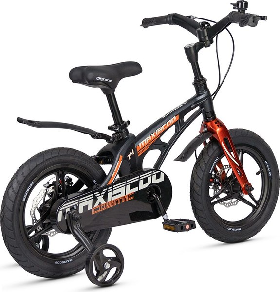 Детский велосипед Maxiscoo Cosmic Deluxe Plus 14 2025 / MSC-C1445D (мерцающий графит)